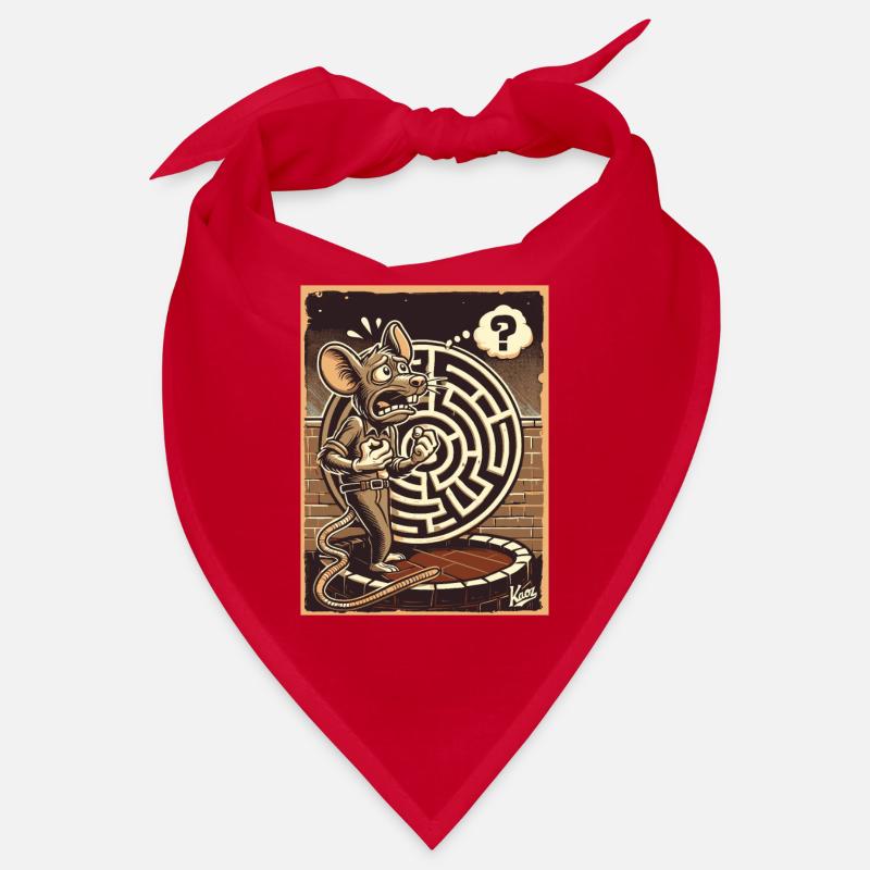 No way out, a labyrinth and a perplexed rat Bandana