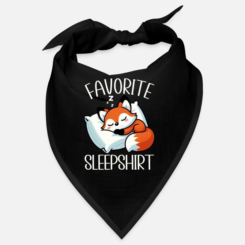 Official Sleeper Fox Cute Funny Lazy Bandana