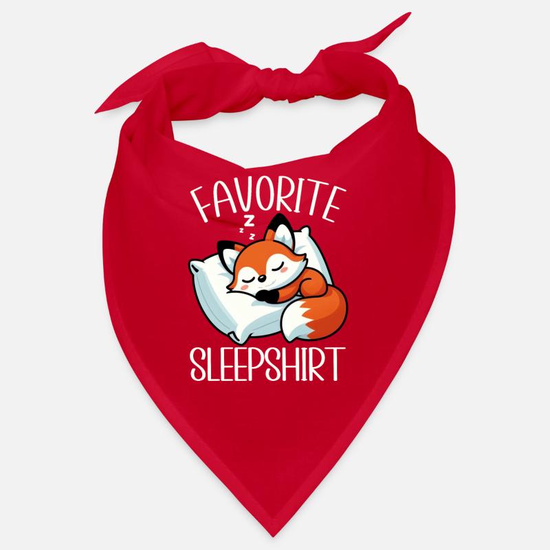 Official Sleeper Fox Cute Funny Lazy Bandana