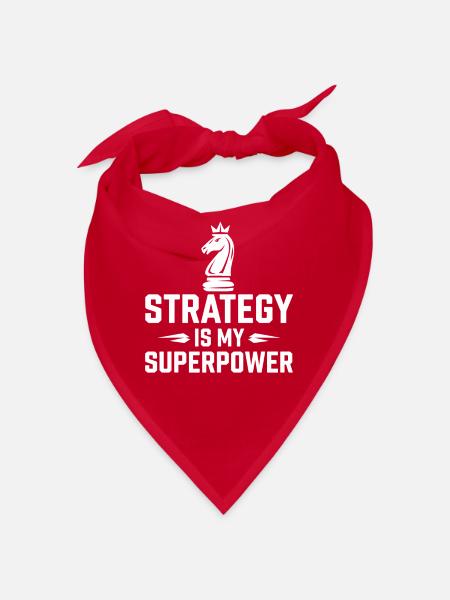 Chess Revival Movement Chess Lover Strategic - Bandana - red - Front