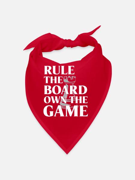 Chess Revival Movement Chess Lover Strategic - Bandana - red - Front