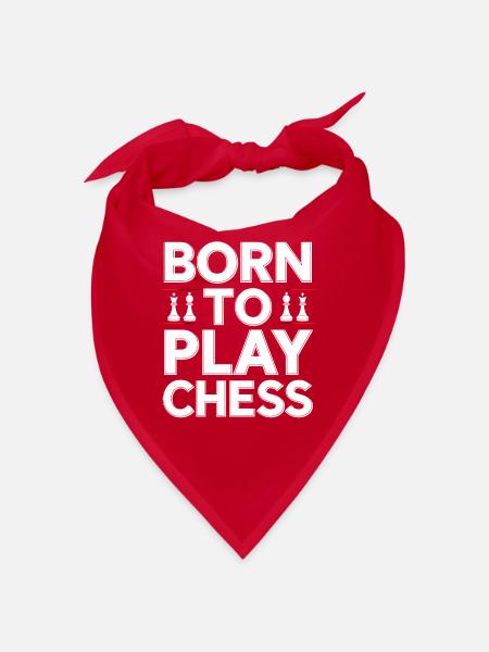 Chess Revival Movement Chess Lover Strategic - Bandana - red - Front