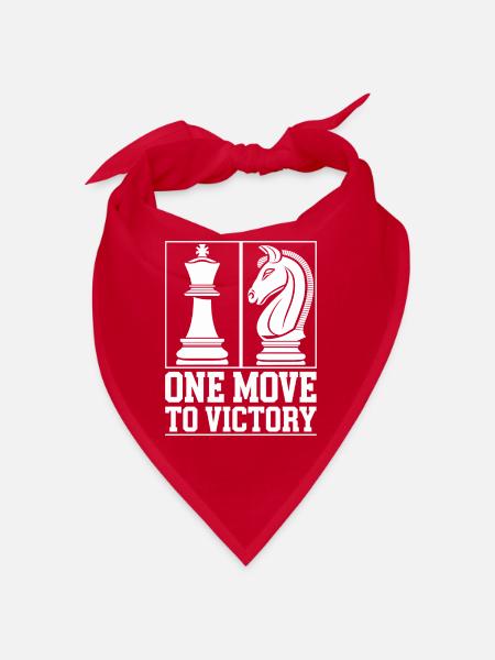 Chess Revival Movement Chess Lover Strategic - Bandana - red - Front