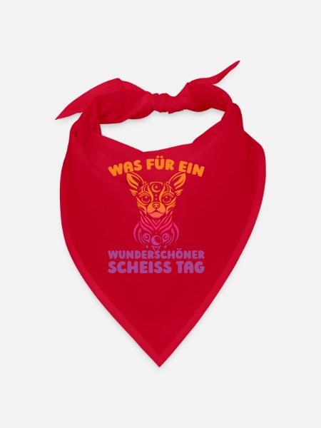 Chihuahua please keep your mouth shut - Bandana - red - Front