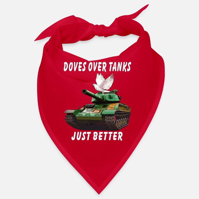 DOVES OVER TANKS JUST BETTER Bandana