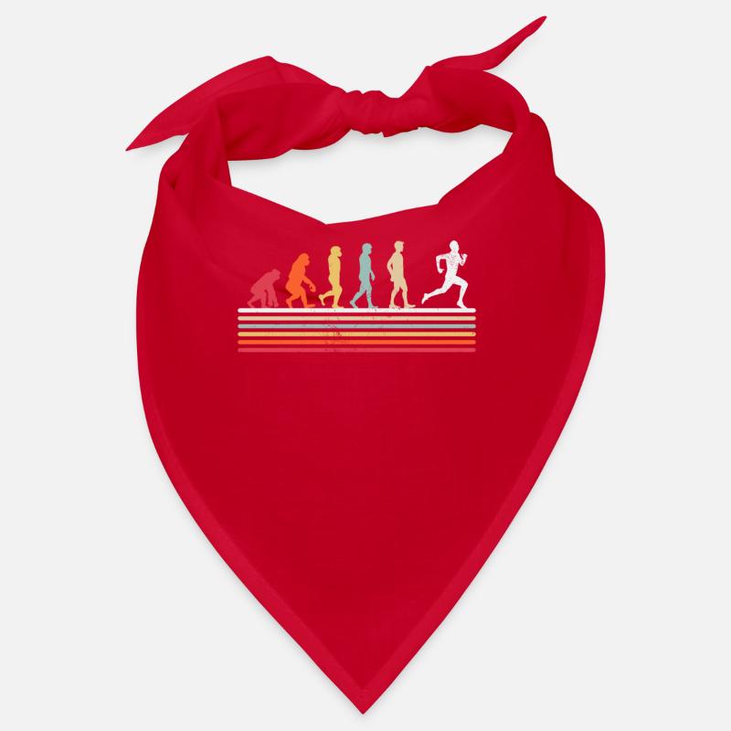 course à pied evolution rétro coureur marathonien drôle Bandana