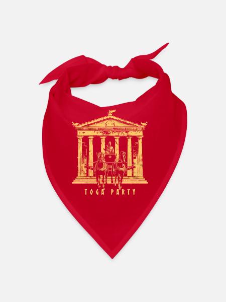 Lustiges Toga party outfit - Bandana - Rot - Vorne