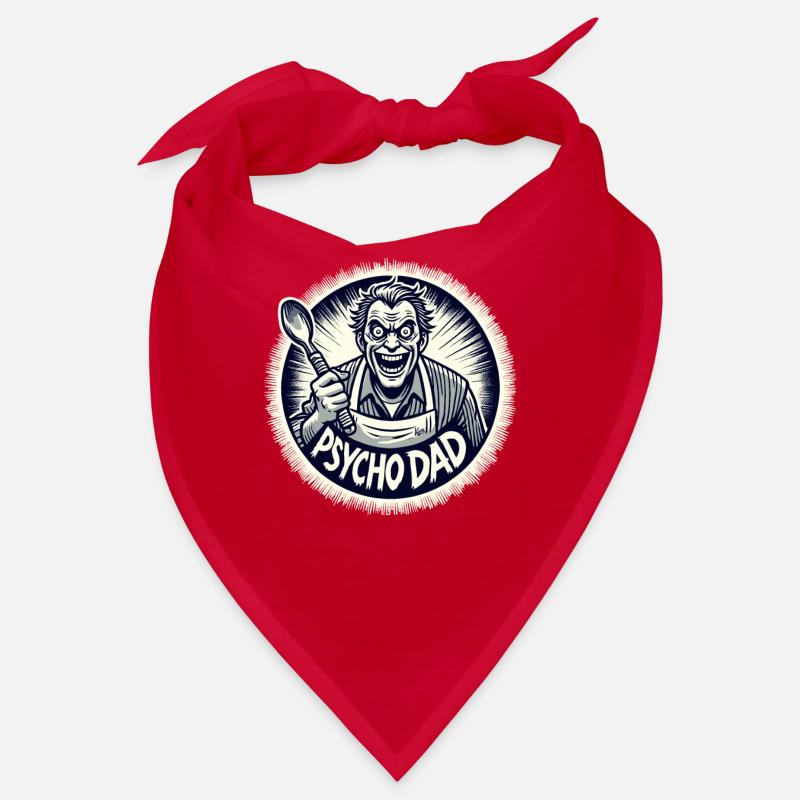 Psycho-Papa mit Kochlöffel Bandana