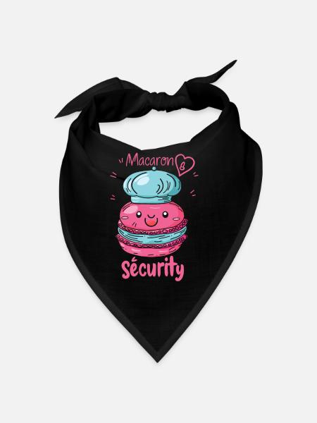Macaron-liebhaber Macaron Baker - Bandana - Rot - Vorne