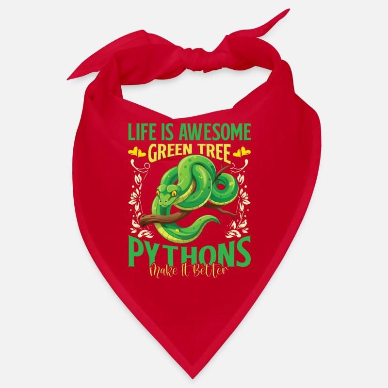 Green Tree Python Bandana