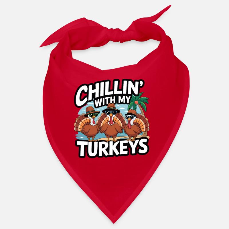 Dinde drôle de Thanksgiving Bandana