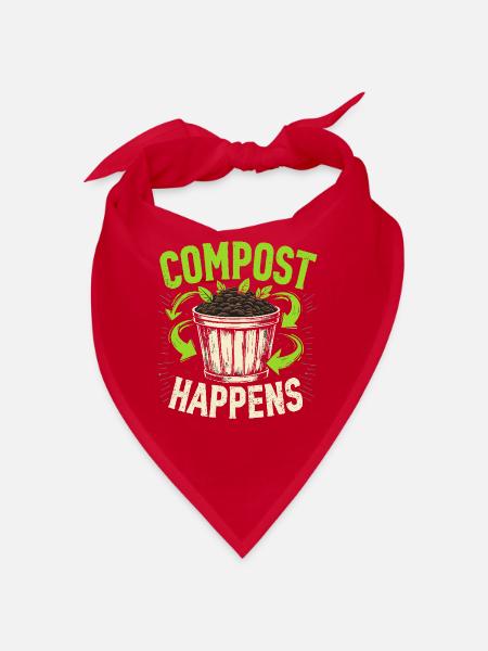 Composting enthusiasts Sustainable gardening - Bandana - red - Front