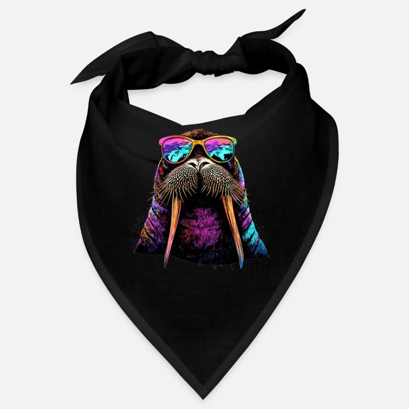 Walross Stoßzähne Robbe Wilde Pazifische Walrosse Bandana