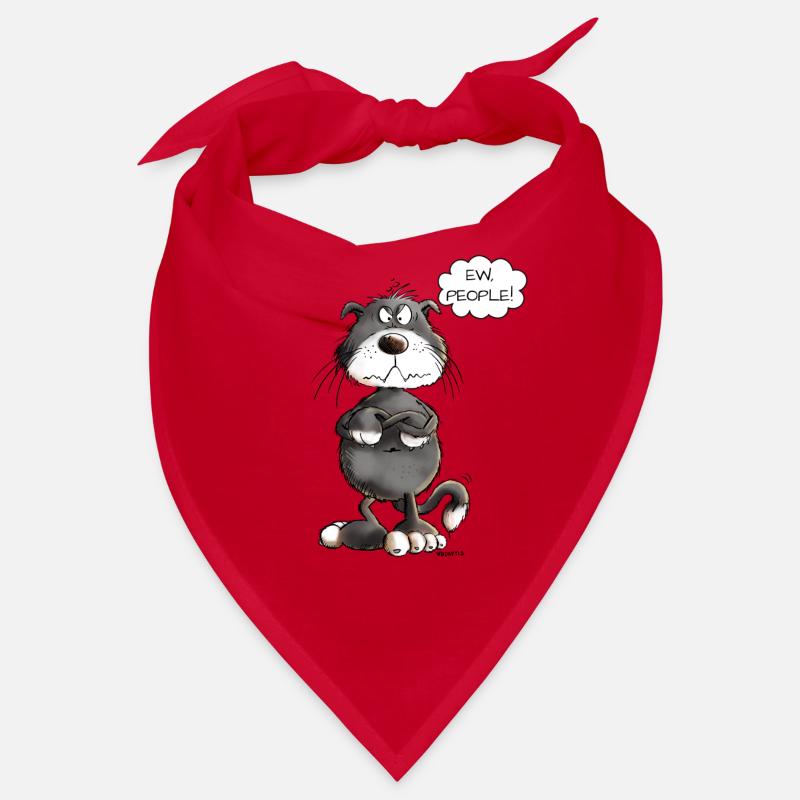 Grumpy Ew People Cat Saying Cats Bandana