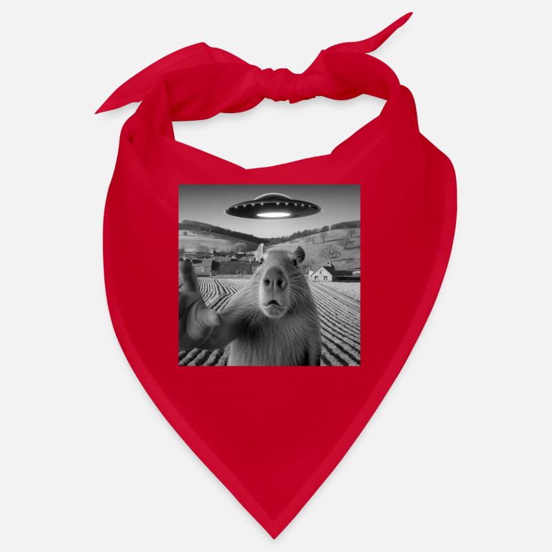 Alien-Begegnung Capybara Selfie Bandana