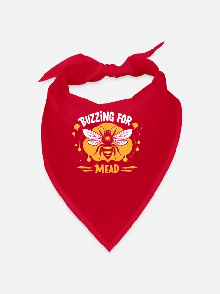 Mead lovers, mead enthusiasts, craft mead - Bandana - red - Front