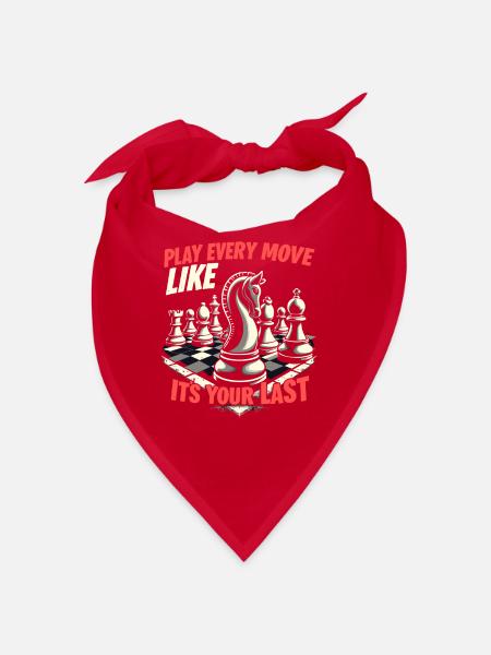 Chess Tacticians Strategy Masters Tactical - Bandana - red - Front