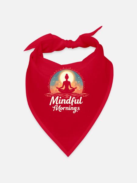 Morning Routine, Wellness Habits, More Productive - Bandana - red - Front