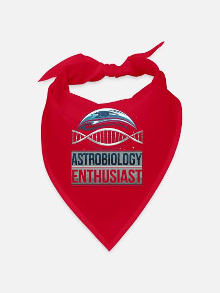 Astrobiology Space Exploration Extraterrestrial - Bandana - Rot - Vorne