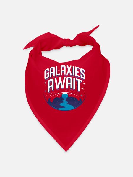 Astrobiology Space Exploration Extraterrestrial - Bandana - Rot - Vorne