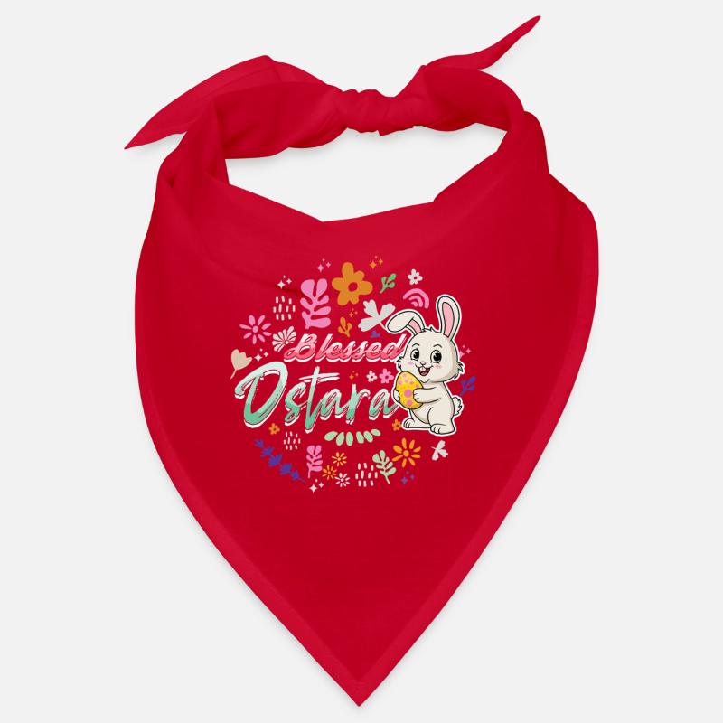 Ostara Lapin joyeux avec des fleurs Bandana