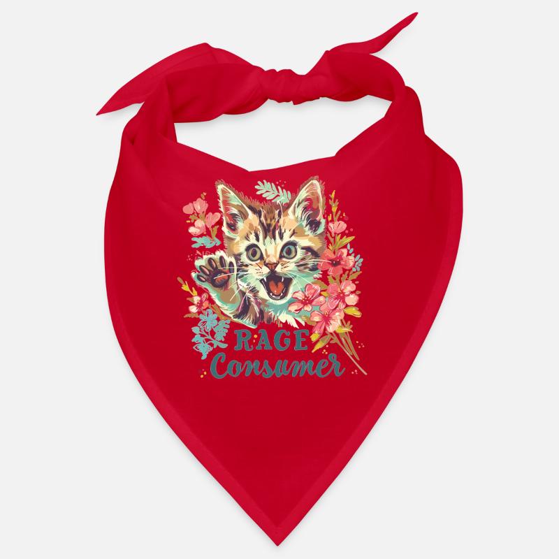 Cat Rage Consumes Me Humor Meme Bandana