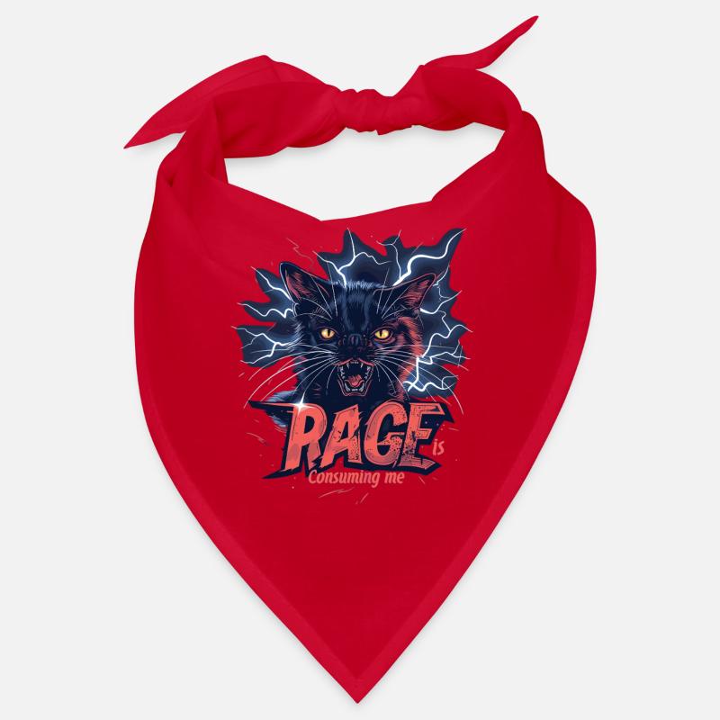 Cat Rage Consumes Me Humor Meme Bandana