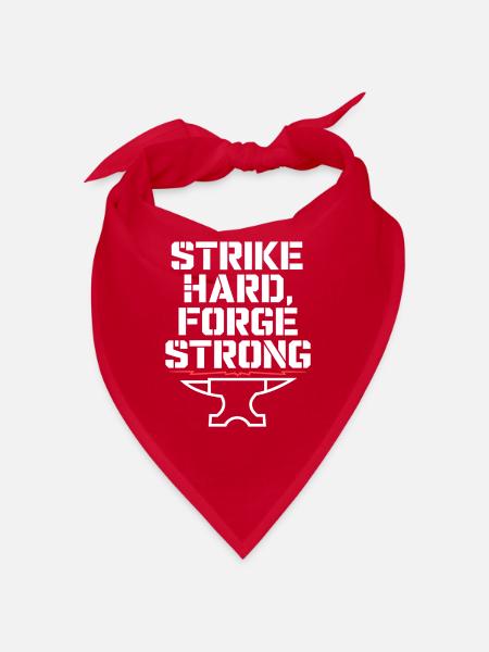 Forge Viking Guerrier Forge nordique Travail du métal - Bandana - rouge - Devant