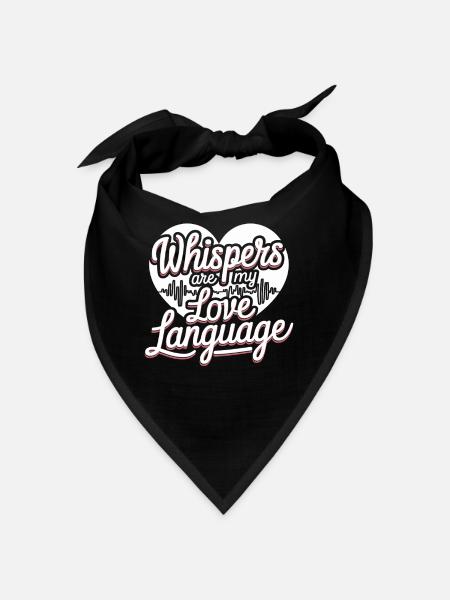 Asmr Creator Sensorische Entspannung Beruhigender - Bandana - Schwarz - Vorne