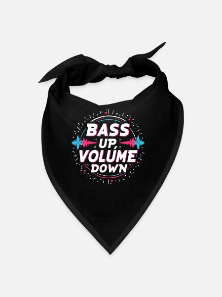 Music Produzent 808 Bass Hip-hop Beatmaker - Bandana - Schwarz - Vorne