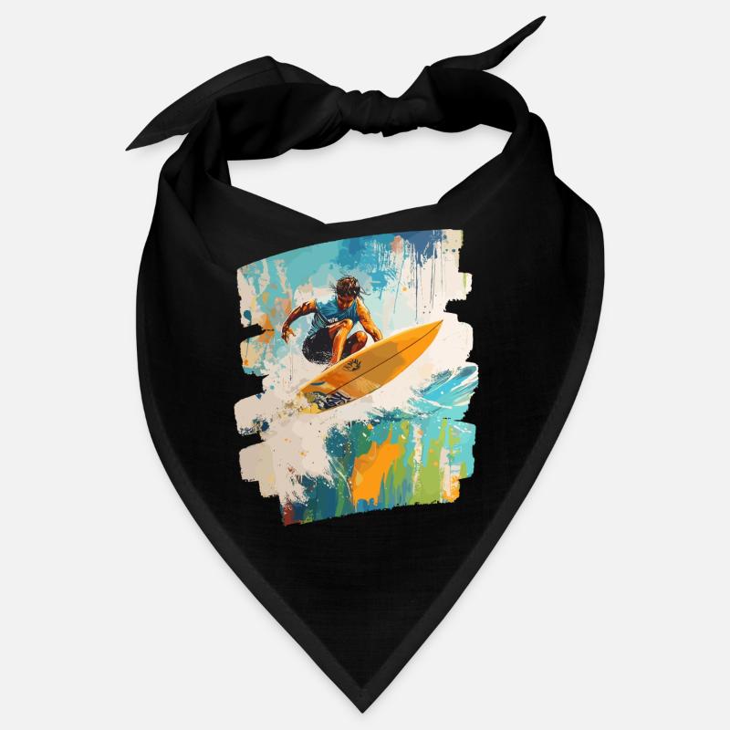 Surfer Surfing Surfboard Surfing Bandana