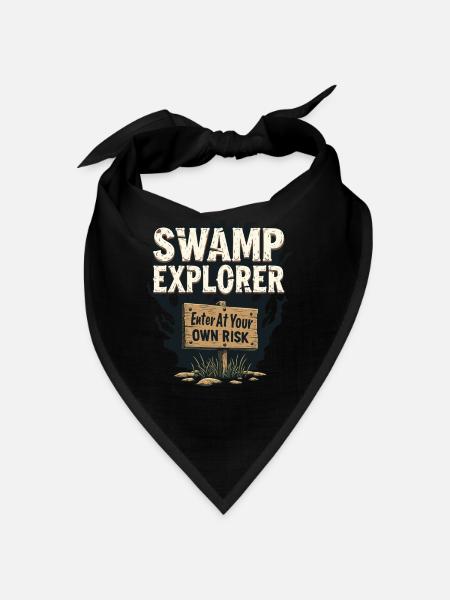 Alligator Crocodile Reptile Enthusiast Swamp - Bandana - red - Front