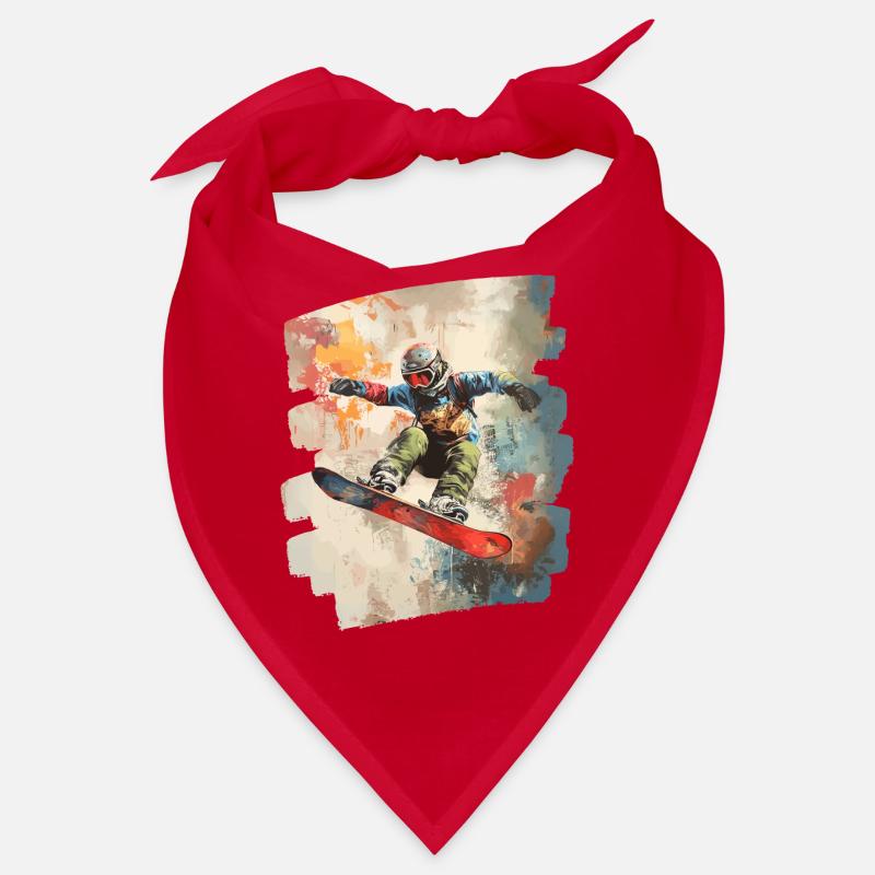Snowboarder Pulverschnee Bandana
