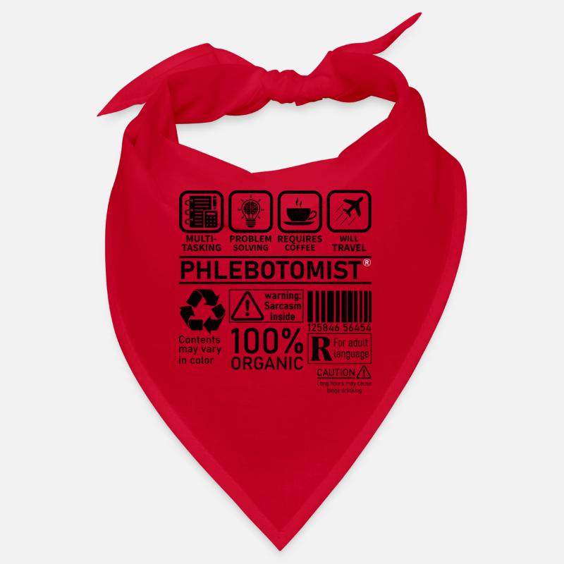 Phlebotomist multi tasking problem solving - Bandana - red