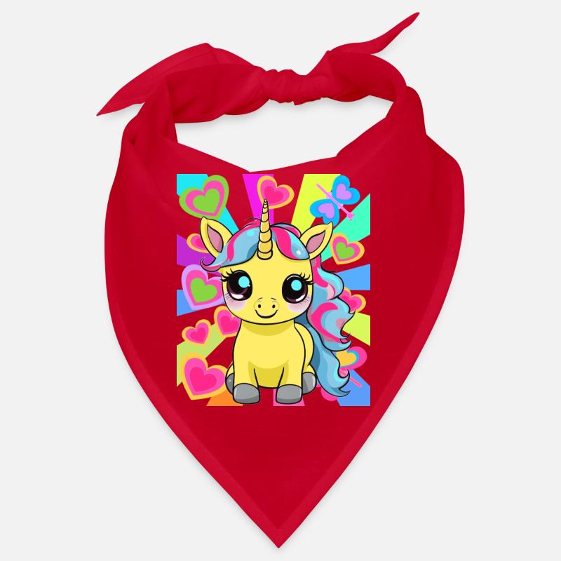 Retro Einhorn Einhörner Kinder Kind Pferd Bandana