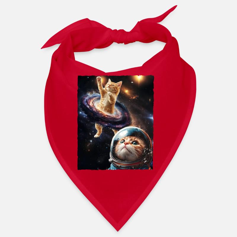 Cute Cat Meme Outerspace Galaxy Space Astrology Bandana