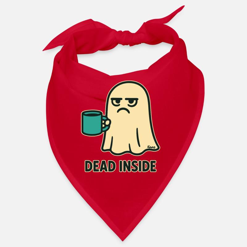 Geist mit Kaffee und innerlich totem Blick Bandana