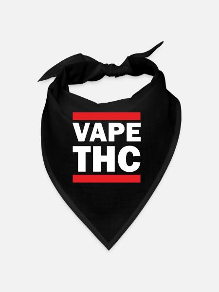 Vape THC White - Bandana - black - Front
