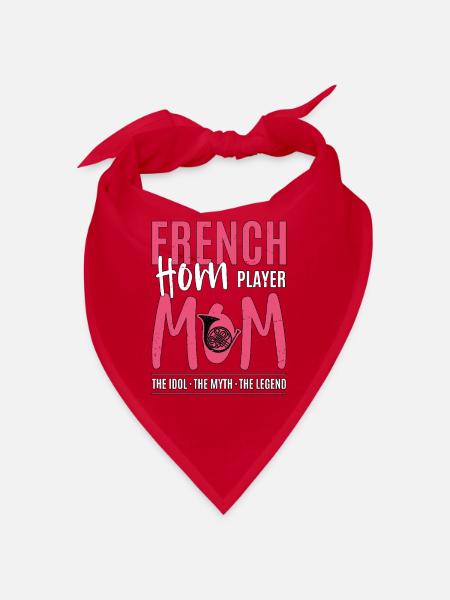 French Horn Player Mom The Idol The Horn Player - Bandana - red - Front