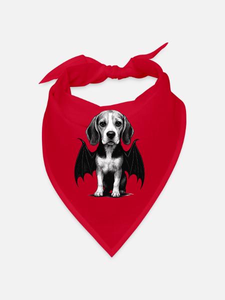 Beagle - Bandana - Rot - Vorne