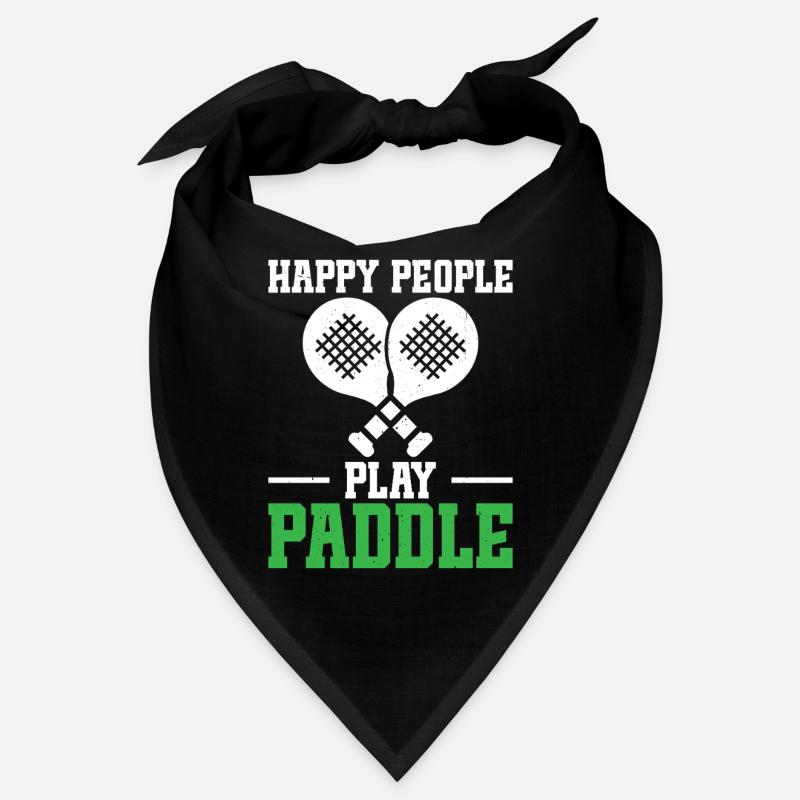 Happy people playing paddle Bandana