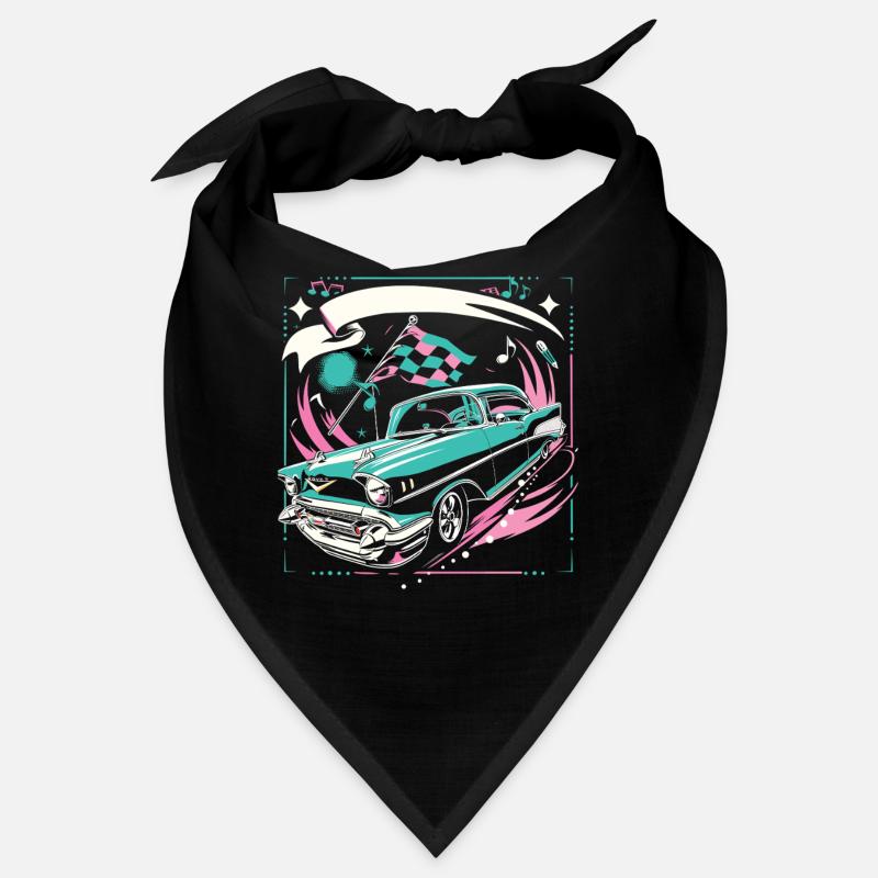 Fifties 1950s Car Music Bandana