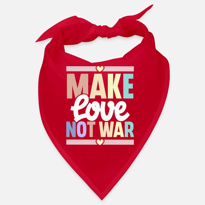 Make Love Not War Bandana