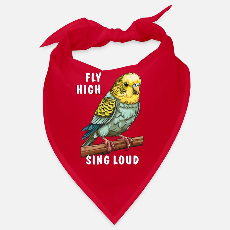 BIRD BUDGIE FLY HIGH SING LOUD Bandana
