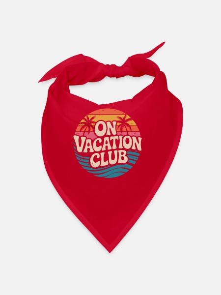 Vacation Club Summer Festival Vacation Beach Vacation - Bandana - red - Front