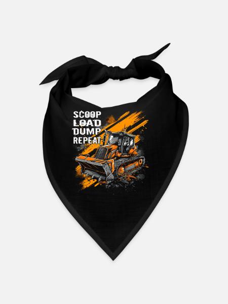 Skid steer loader enthusiasts - Bandana - red - Front