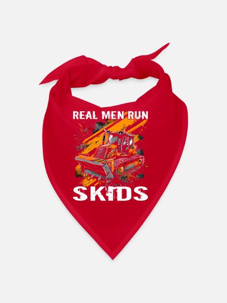 Skid steer loader enthusiasts - Bandana - red - Front