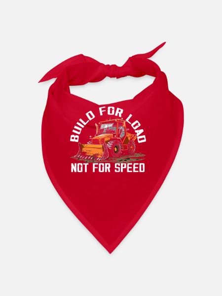 Skid steer loader enthusiasts - Bandana - red - Front