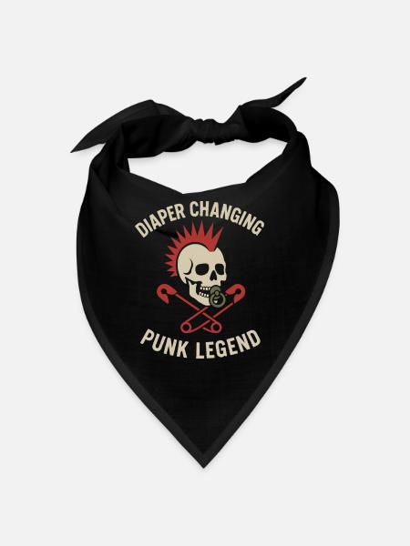 Punk Dad Alternatif Paternité Rebelle - Bandana - rouge - Devant