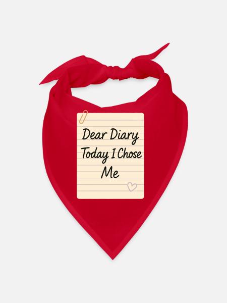 Gratitude Practice Journal Lover Emotional - Bandana - red - Front
